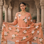 Peach Blossom Artistic Suit Set - Image 3