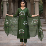 Olive Blossom Artistic Suit Set - Image 3