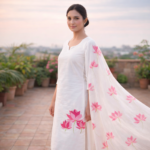 Soft White Blossom Grace Suit Set