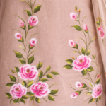 Nude Blossom Grace Hand-Painted Suit Set - Image 2