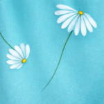 Teal Daisy Garden Suit Set - Image 4