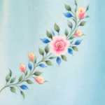 Aqua Bloom Hand-Painted Suit Set - Image 2