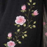 Midnight Rose Hand-Painted Suit Set - Image 2