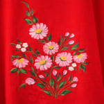 Scarlet Daisy Hand-Painted Suit Set - Image 2