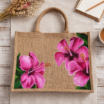 Pink Blossom Floral Statement Tote