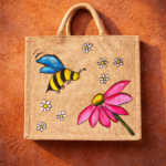 Bee & Daisy Floral Art Tote