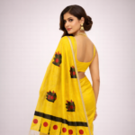 Anjali – The Hand-Painted Heritage Saree - Image 4