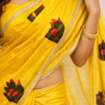 Anjali – The Hand-Painted Heritage Saree - Image 3