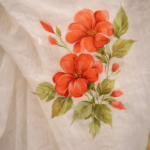 Shwet Pushpika – Hand-Painted Handloom Cotton Saree - Image 2