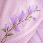 Lavanya – Hand-Painted Pure Silk Saree - Image 2