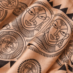 Aparajita – Hand-Painted Cotton Saree (Kalighat Art) - Image 3
