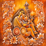Anwesha – Hand-Painted Cotton Saree (Pattachitra Art) - Image 2