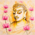 Shanta – Hand-Painted Chanderi Cotton Saree - Image 2