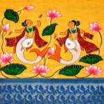 Kalyani – Hand-Painted Cotton Saree (Pattachitra Art) - Image 2