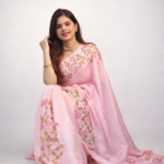 Vasant Lekha Heritage – Hand-Painted Pure Silk Saree - Image 5
