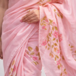 Vasant Lekha Heritage – Hand-Painted Pure Silk Saree - Image 3