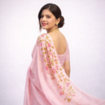 Vasant Lekha Heritage – Hand-Painted Pure Silk Saree - Image 4