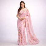 Vasant Lekha Heritage – Hand-Painted Pure Silk Saree