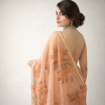 Kusumanjali – Hand-Painted Pure Organza Saree - Image 5