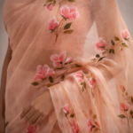 Aaryahi – Hand-Painted Pure Organza Saree - Image 4