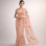 Aaryahi – Hand-Painted Pure Organza Saree