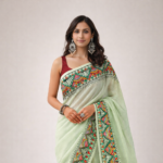 Mithila Vriksha – Hand-Painted Cotton Saree
