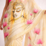 Shanta – Hand-Painted Chanderi Cotton Saree - Image 4