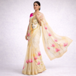 Shanta – Hand-Painted Chanderi Cotton Saree - Image 3
