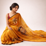 Padmani – Hand-Painted Cotton Saree (Phad Art) - Image 3
