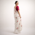 Kamala Breeze – Pure Chiffon Floral Saree - Image 3