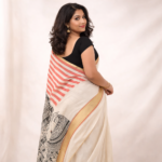 Ananta – Hand-Painted Cotton Saree (Mandala Art) - Image 3