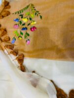 Half n Half Handpainted Saree - Image 2
